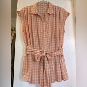 Peach and cream Max Studio blouse